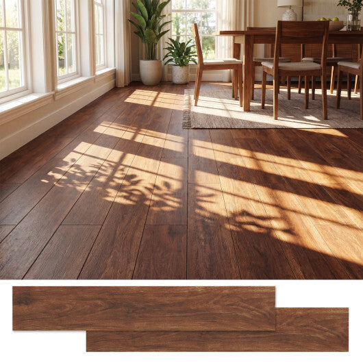 Floor Tile Vinyl Flooring Waterproof Vinyl Plank Flooring-Brown LuxuryLifeWay Online Store