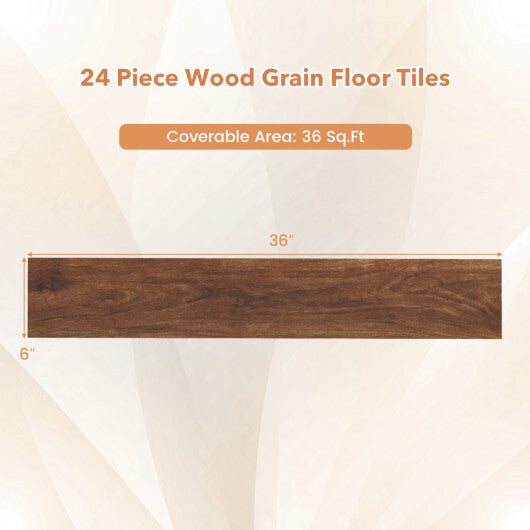 Floor Tile Vinyl Flooring Waterproof Vinyl Plank Flooring-Brown LuxuryLifeWay Online Store
