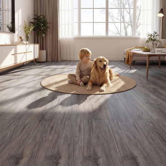 Floor Tile Vinyl Flooring Waterproof Vinyl Plank Flooring-Brown LuxuryLifeWay Online Store