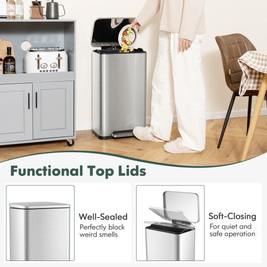 Get it for $79 - Step Trash Can with Inner Buckets (2 Pack) LuxuryLifeWay Online Store