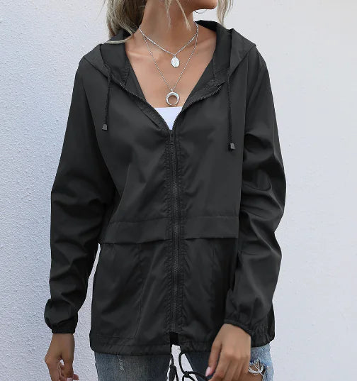 Slim Fit Lightweight Hooded Jacket for Autumn