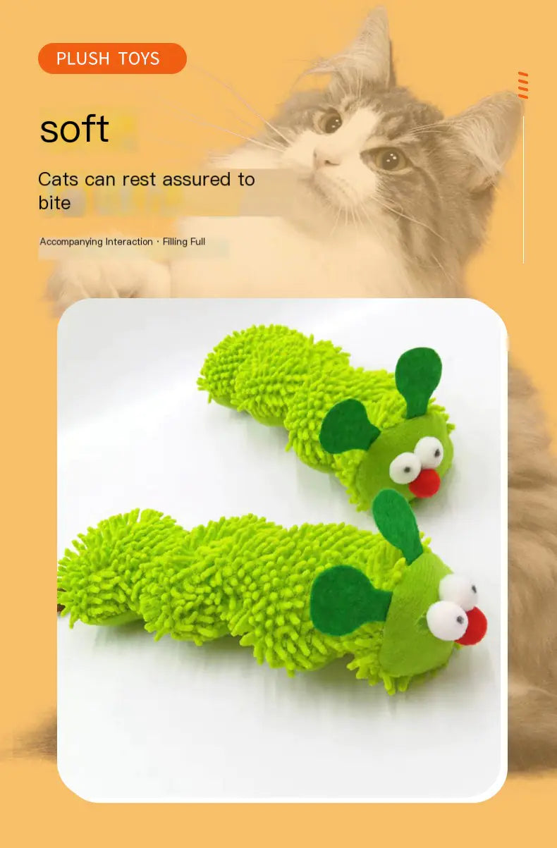Feline Fun Caterpillar Toy