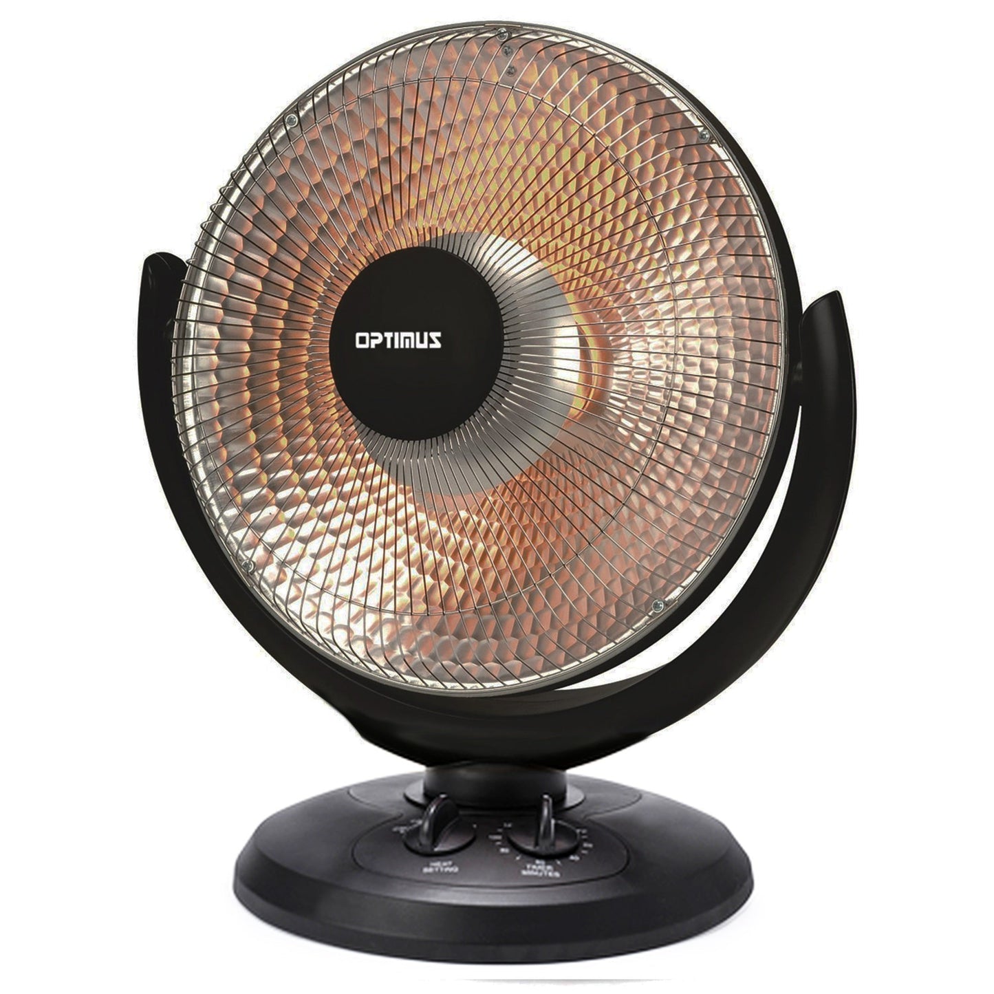 Optimus 14 Inch Oscillating Dish Heater in Black LuxuryLifeWay Online Store