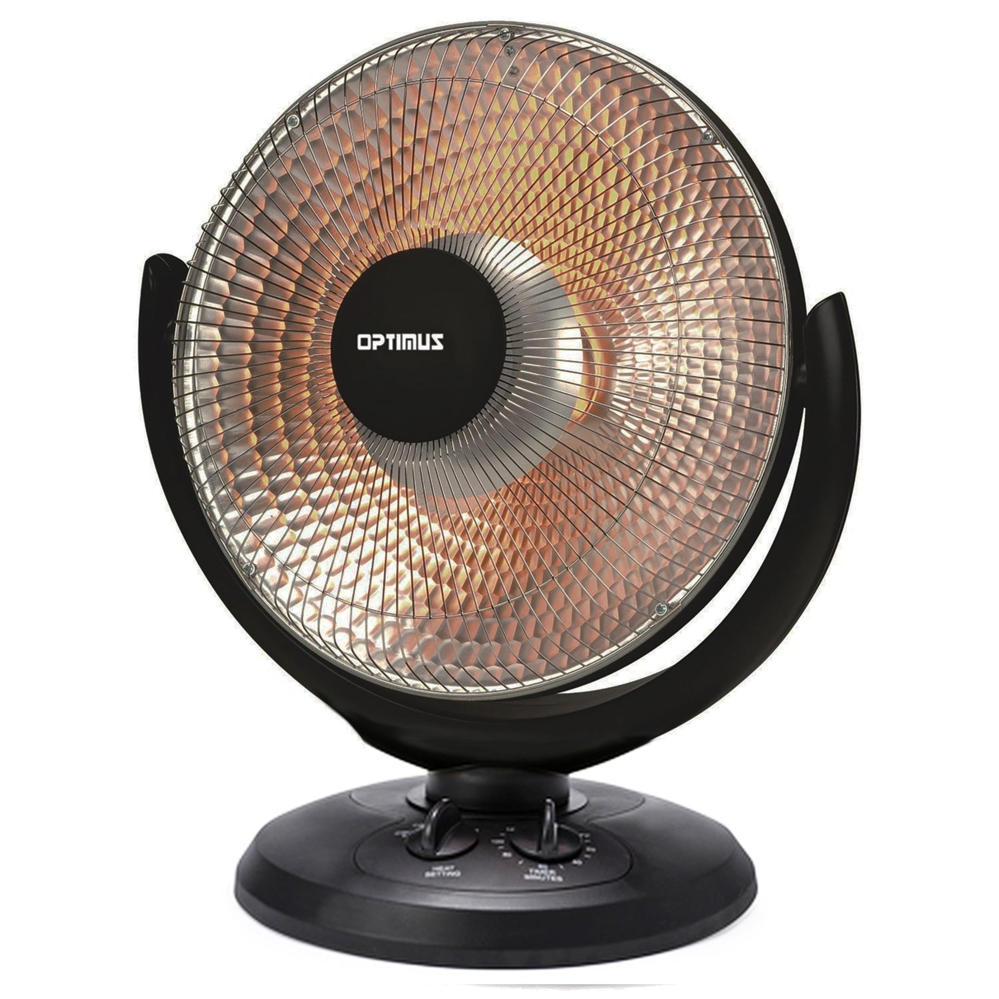 Optimus 14 Inch Oscillating Dish Heater in Black LuxuryLifeWay Online Store