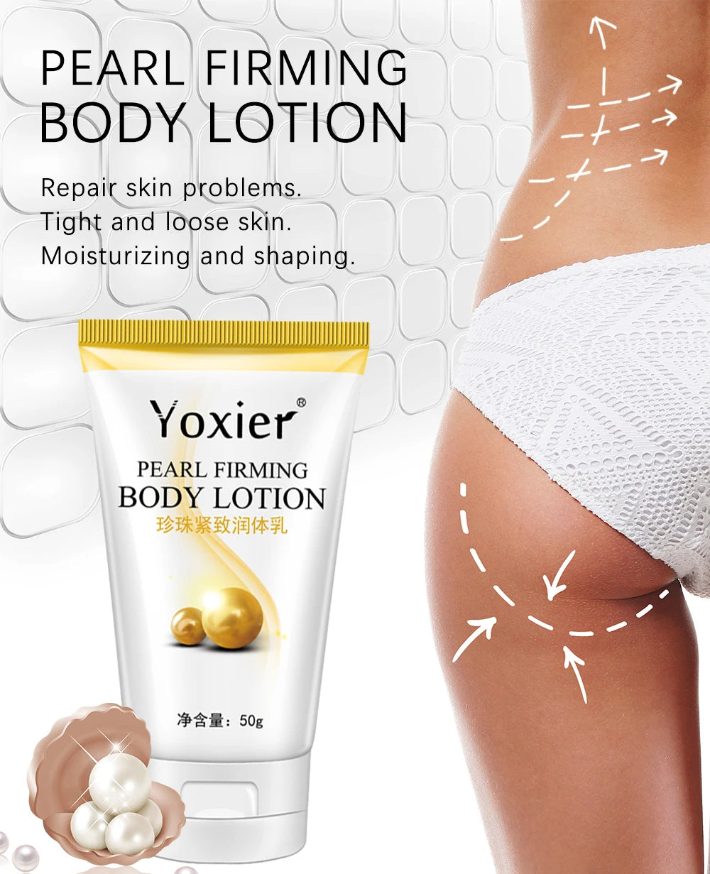 Yoxier Pearl Firming Body Lotion Slimming Cellulite Massage Remove Stretch Marks Cream Treatment Body Skin Care Health Lift Tool Pi-Mart