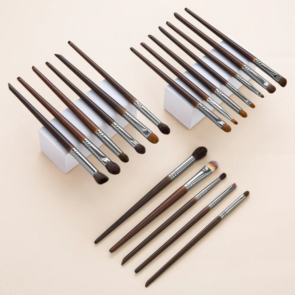 OVW Natural Goat Hair Makeup Brushes Set Professional Kit brocha maquillaje pedzle do makijazu blending smudging brush shader Tri Light Beauty