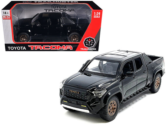 2024 Toyota Tacoma Trailhunter Edition Pickup Truck Black 1/24 Diecast Model Car LuxuryLifeWay Online Store