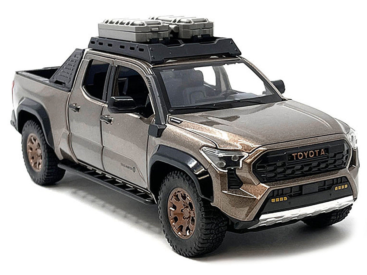 2024 Toyota Tacoma Trailhunter Edition Pickup Truck Bronze Metallic 1/24 Diecast Model Car LuxuryLifeWay Online Store