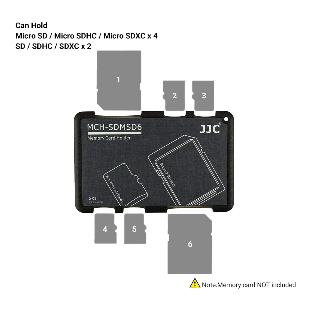 JJC Thin Micro SD Card Holder SD Card Case Wallet Credit Card Size for SD Micro SD TF Cards Hard Shell Camera Photo Accessories Pi-Mart