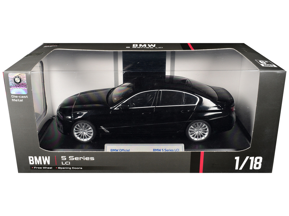 BMW 5 Series LCI Black Metallic with Moonroof 1/18 Diecast Model Car by Heimanba LuxuryLifeWay Online Store