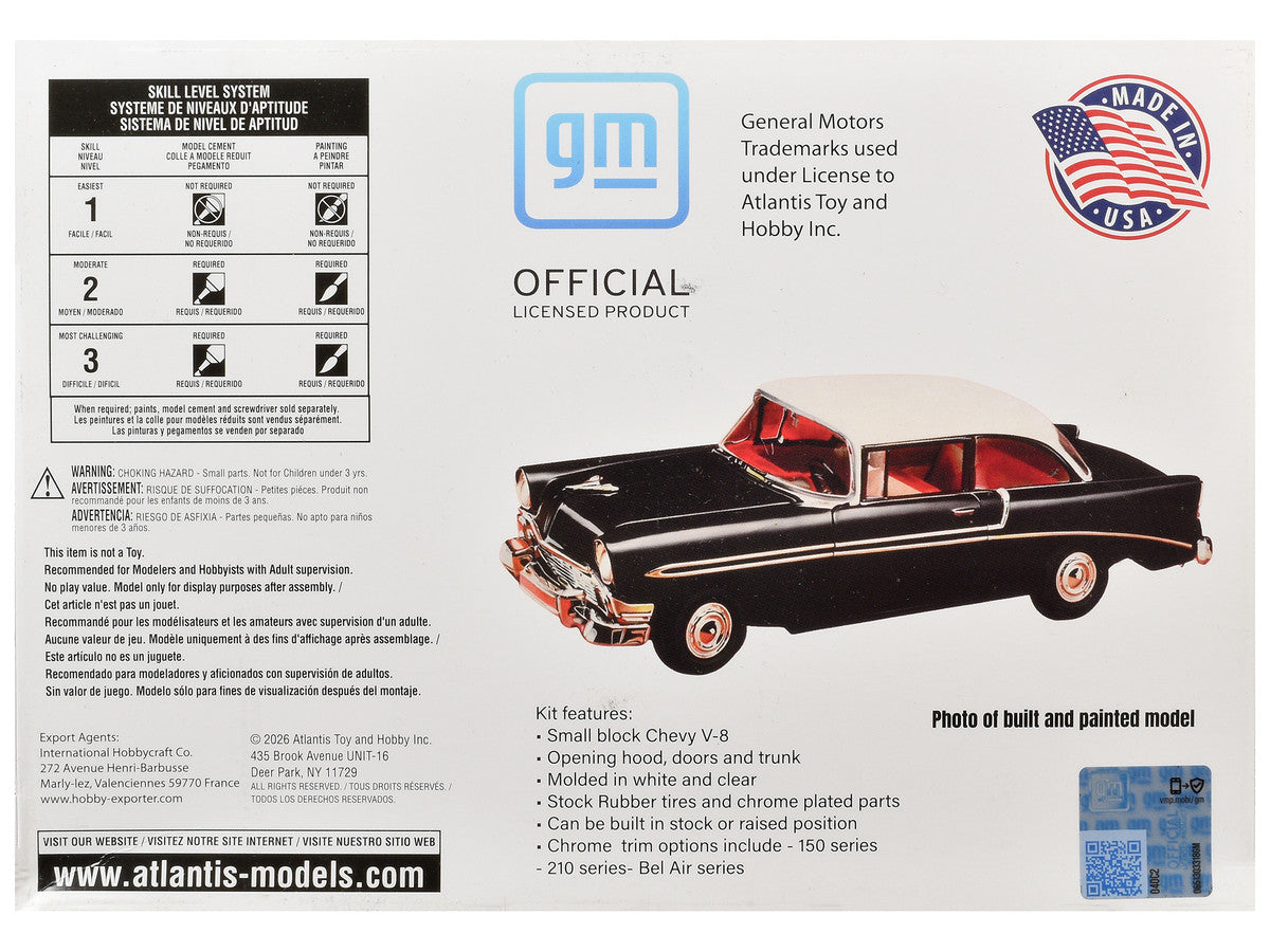 Skill 3 Model Kit 1956 Chevrolet Bel Air "Route 66" 1/25 Scale Model by Atlantis LuxuryLifeWay Online Store