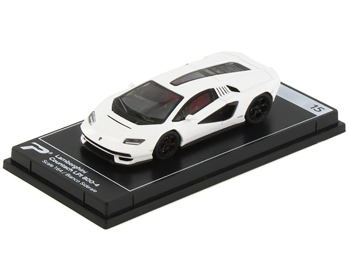 Lamborghini Countach LPI 800-4 Bianco Siderale White "Hypercar League Collection" 1/64 Diecast Model Car by PosterCars LuxuryLifeWay Online Store