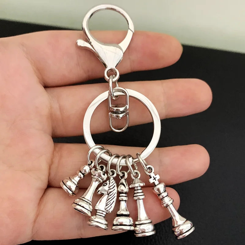 New Products/Chess and Card Pendant Keychain Alloy Pendant Keychain Entertainment Game Jewelry Discover Jewelry Gift Pi-Mart