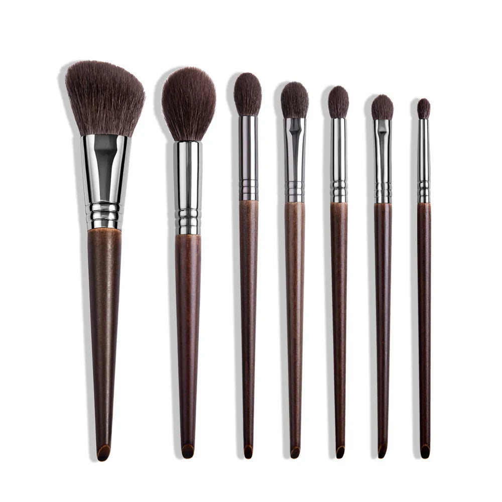 OVW Natural Goat Hair Makeup Brushes Set Professional Kit brocha maquillaje pedzle do makijazu blending smudging brush shader Tri Light Beauty