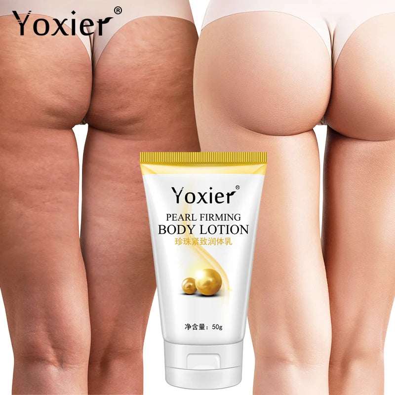 Yoxier Pearl Firming Body Lotion Slimming Cellulite Massage Remove Stretch Marks Cream Treatment Body Skin Care Health Lift Tool Pi-Mart
