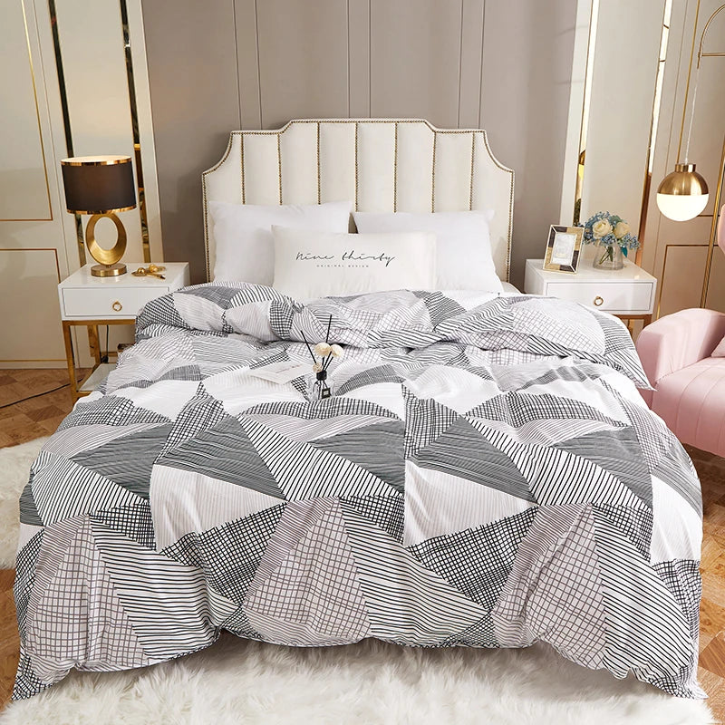 New Product 1pc 100%Polyester Pastoral Style Flowers Colorful Printed Duvet Cover Pi-Mart