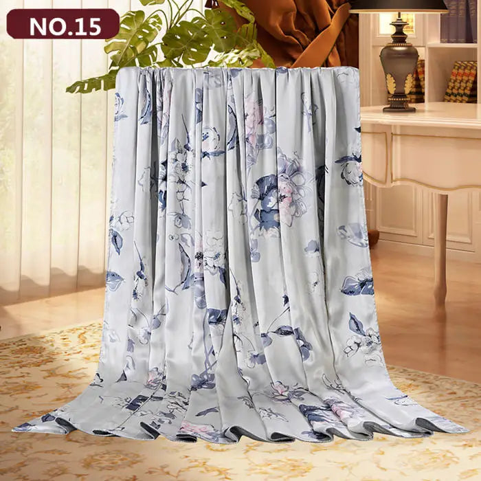 Duvet Cover 1PC Both Sides 100% Mulberry Silk Printed Colors Comfortable Sizes Can Be Customized Pi-Mart