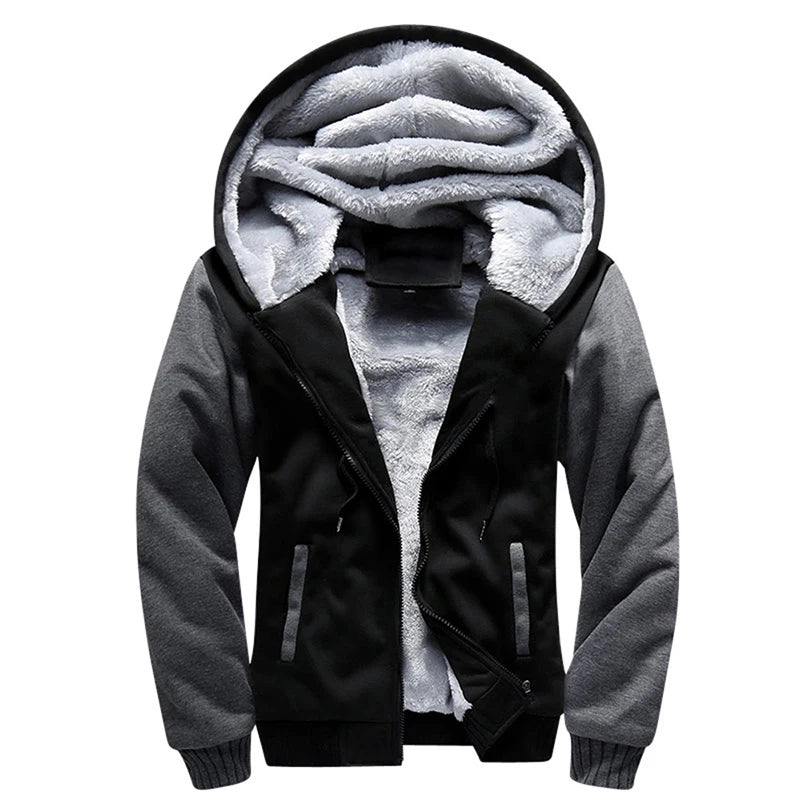 Men's Jacket Camouflage Thicken Winter Jackets for Men Fleece Long Sleeve Coat Man Casual Hoodies Streetwear Men's Coats Pi-Mart