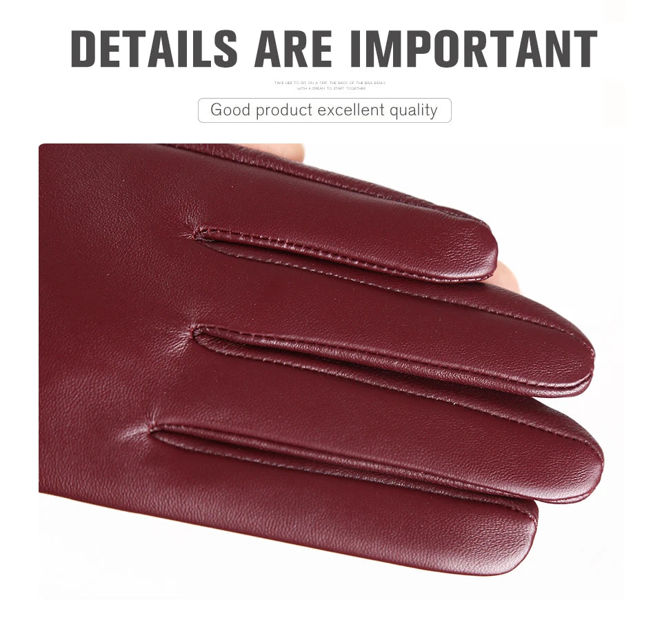 Fashion color Apparel Accessories women's leather gloves,comfortable short Women mitten,warm winter gloves women-2001 Pi-Mart