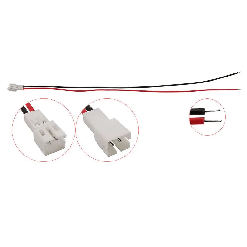 5Pair PH2.0 2Pin JST Wire Connectors Pitch 2.0mm JST 2P Micro Male Plug Female Jack DIY Electrical Cable Adapter 10/15/ 20CM Pi-Mart