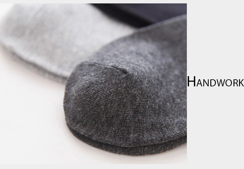 HSS 5/10 Pairs Men's Cotton Blend Socks Black Business Men Socks Soft Breathable Summer Winter for Male Socks Plus Size (6.5-14) Pi-Mart