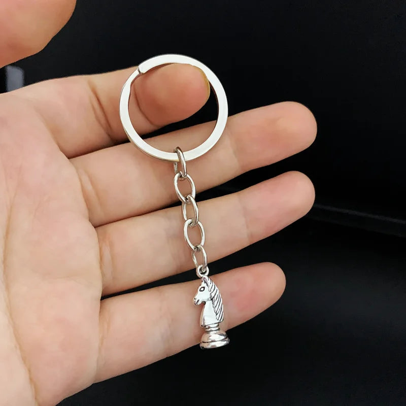 New Products/Chess and Card Pendant Keychain Alloy Pendant Keychain Entertainment Game Jewelry Discover Jewelry Gift Pi-Mart