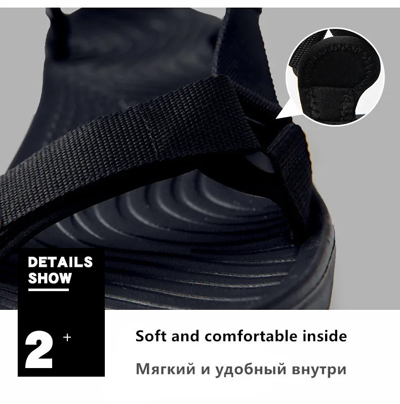 2026 New Men Sandals Non-slip Summer Flip Flops High Quality Outdoor Beach Slippers Casual Shoes Cheap Men's shoes Water Shoes Pi-Mart