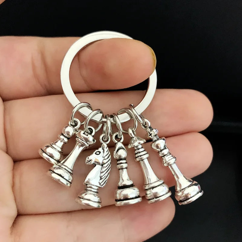 New Products/Chess and Card Pendant Keychain Alloy Pendant Keychain Entertainment Game Jewelry Discover Jewelry Gift Pi-Mart