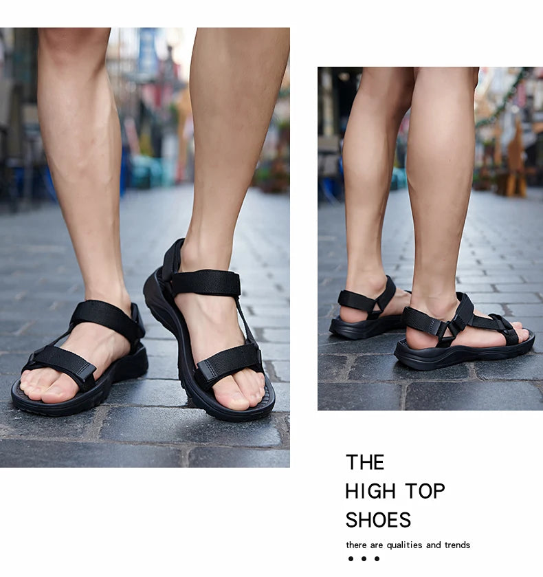 2026 New Men Sandals Non-slip Summer Flip Flops High Quality Outdoor Beach Slippers Casual Shoes Cheap Men's shoes Water Shoes Pi-Mart
