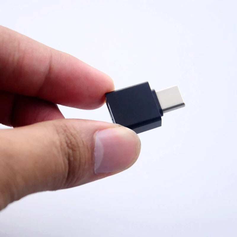 1/5 PCS New Universal Type-C to USB 2.0 OTG Adapter Connector for Mobile Phone USB2.0 Type C OTG Cable Adapter Pi-Mart