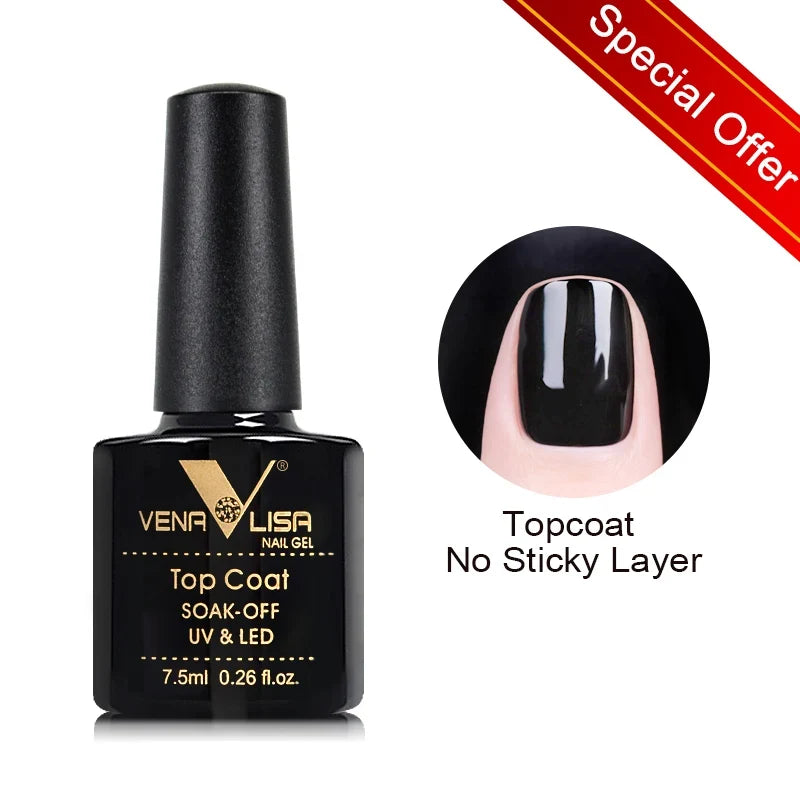 Venalisa HEMA TPO FREE Nail Gel Polish Glitter Gorgeous Full Coverage Soak Off UV LED French Nail Jelly Pink Nude Collection Tri Light Beauty