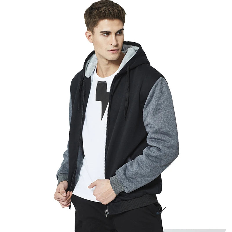 Men's Jacket Camouflage Thicken Winter Jackets for Men Fleece Long Sleeve Coat Man Casual Hoodies Streetwear Men's Coats Pi-Mart