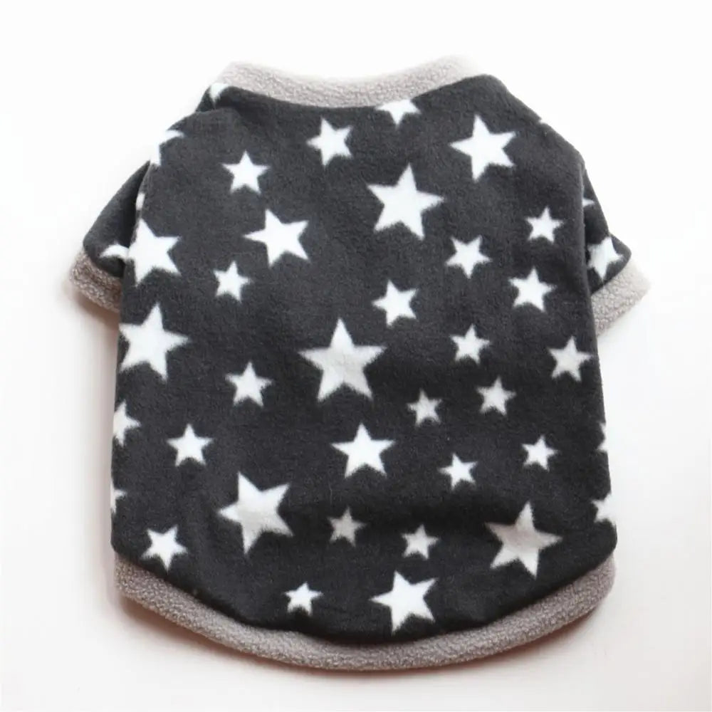 Chihuahua Clothes Cute Printed Small Dog Clothes French Bulldog Dogs Clothes Pets Warm Fleece Dog Winter Coat Puppy Dog Costume Pi-Mart