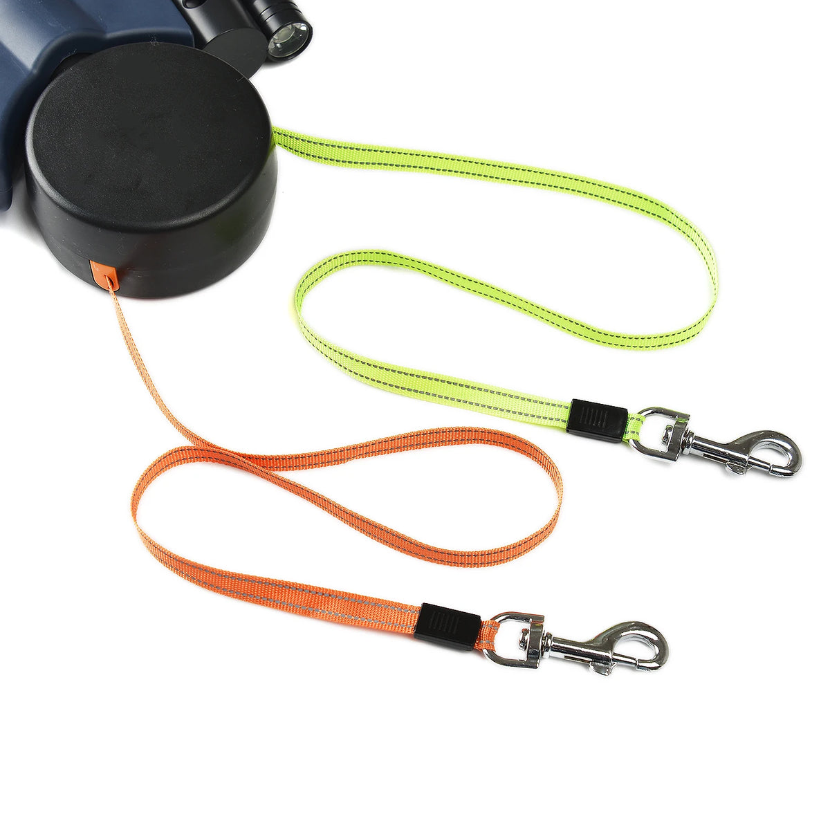 3m Retractable Dog Leash For Small Dogs Reflective Dual Pet Leash Lead 360 Swivel No Tangle Double Dog Walking Leash With Lights Pi-Mart
