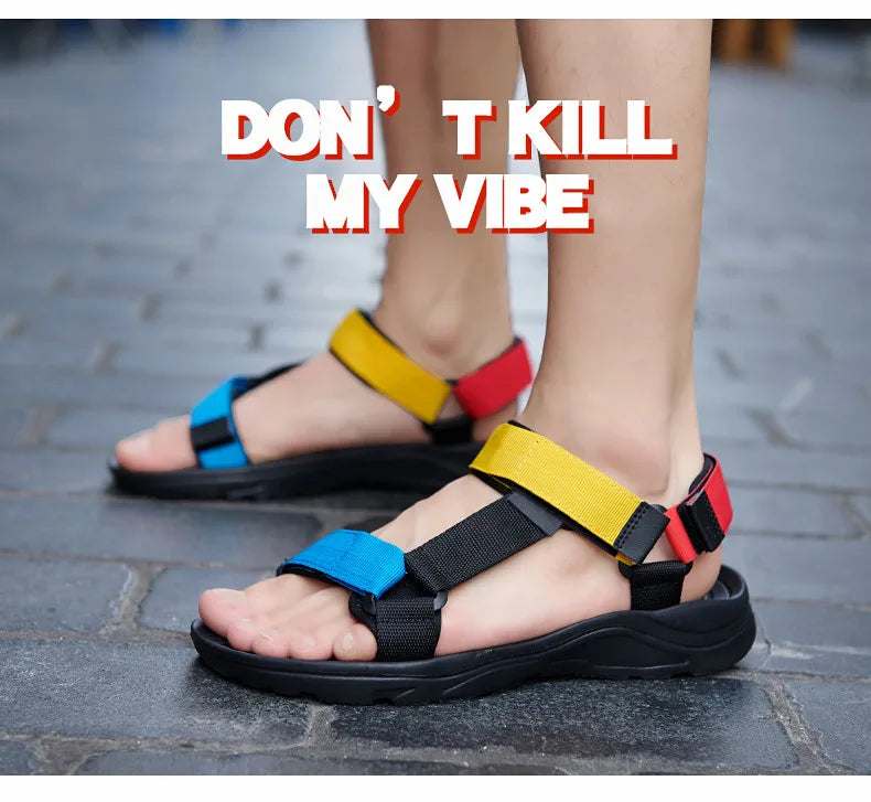 2026 New Men Sandals Non-slip Summer Flip Flops High Quality Outdoor Beach Slippers Casual Shoes Cheap Men's shoes Water Shoes Pi-Mart