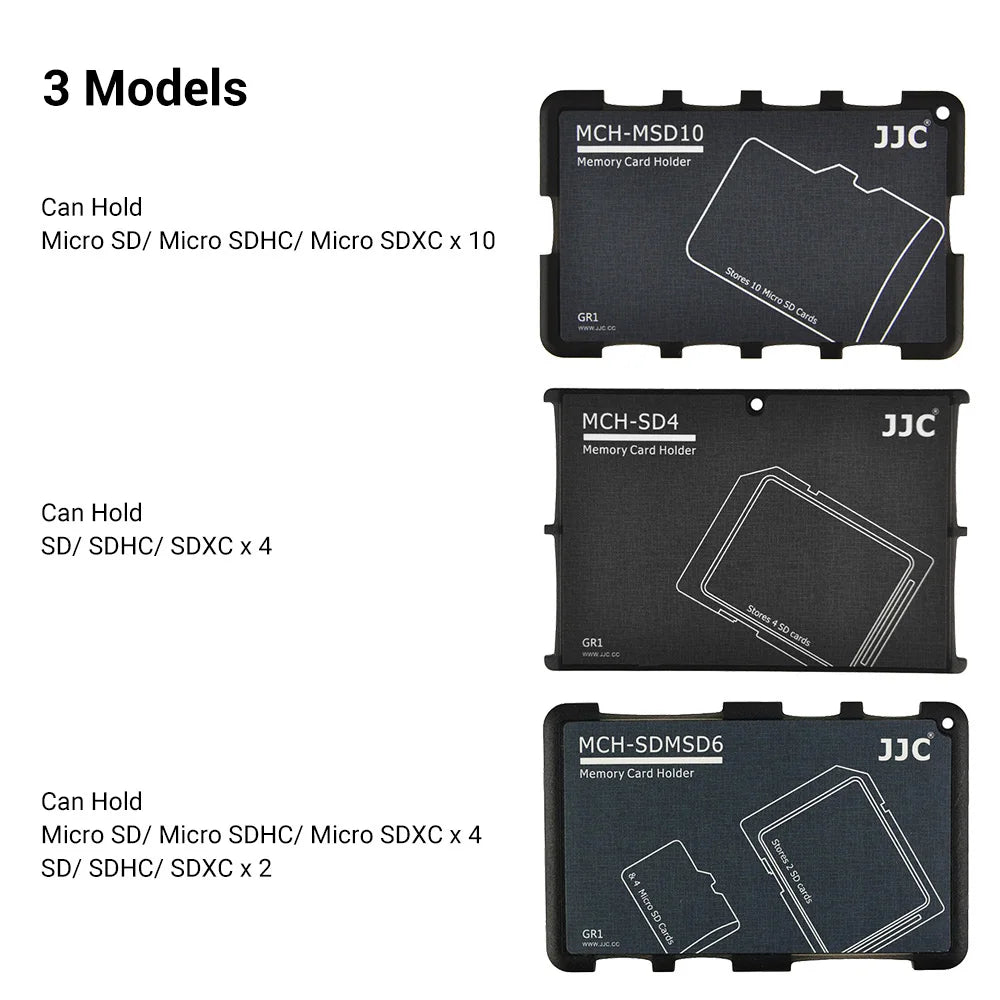 JJC Thin Micro SD Card Holder SD Card Case Wallet Credit Card Size for SD Micro SD TF Cards Hard Shell Camera Photo Accessories Pi-Mart