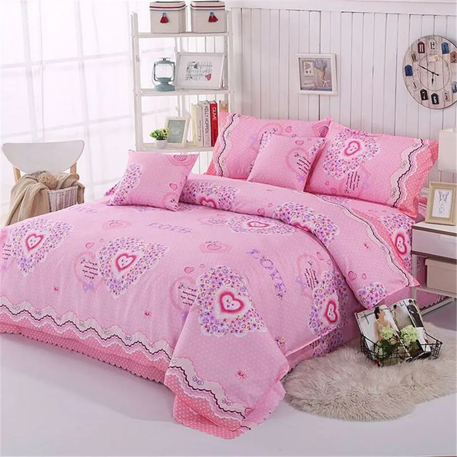 Multi-size Sheet Duvet Cover Pillowcase  Home Textile Bedding Single Piece Bedding Single Person Double Quilt Cover Pi-Mart