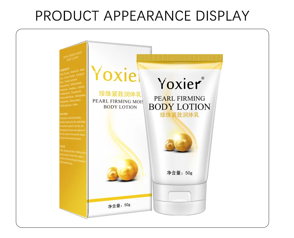 Yoxier Pearl Firming Body Lotion Slimming Cellulite Massage Remove Stretch Marks Cream Treatment Body Skin Care Health Lift Tool Pi-Mart