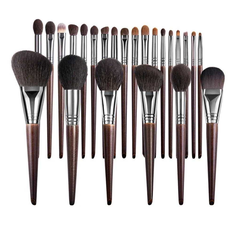 OVW Natural Goat Hair Makeup Brushes Set Professional Kit brocha maquillaje pedzle do makijazu blending smudging brush shader Tri Light Beauty
