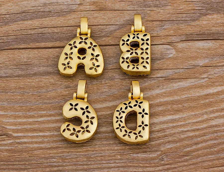 Nidin Fashion Luxury 26 Letters Copper Zircon Pendant Necklace for Women Rainbow Initials Name Necklace Wedding Party Jewelry Pi-Mart