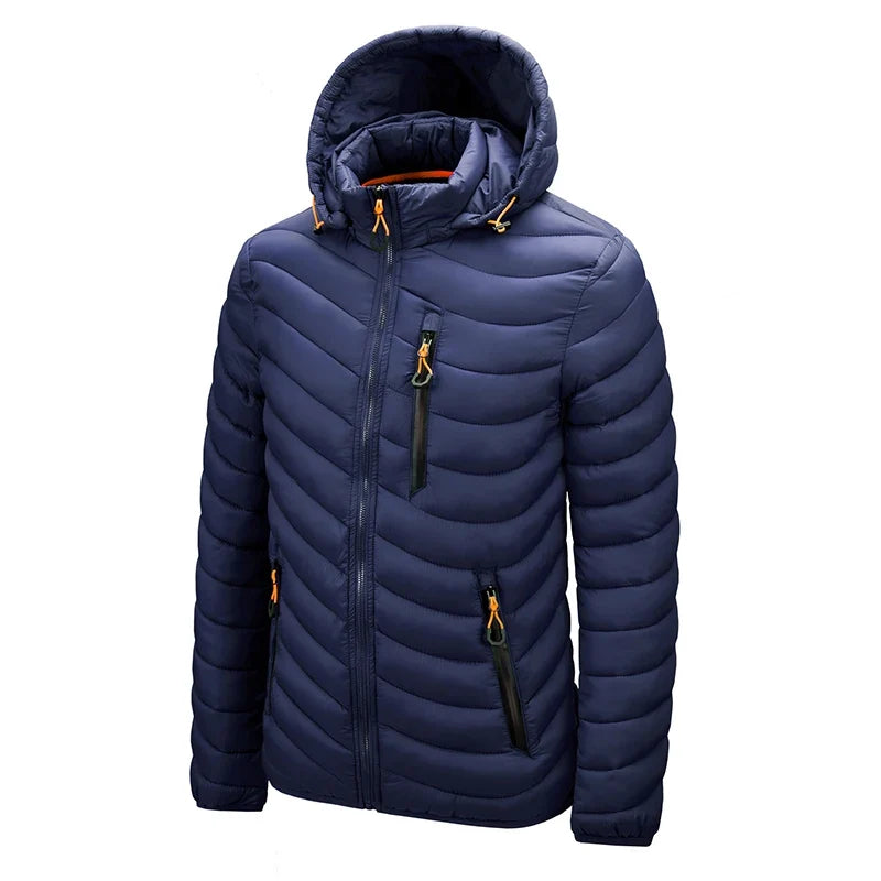 Warm Winter Jacket Men Windbreaker 2026 New Spring Hooded Soft Parkas Men's Fashion Casual High Quality Puffer Jacket Coat Male LadyShow.Store