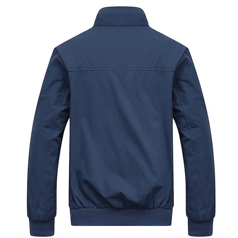 2025 Spring Autumn Casual Solid Fashion Slim Bomber Jacket Men Overcoat New Arrival Baseball Jackets Men's Jacket M-6XL 8XL Top LadyShow.Store