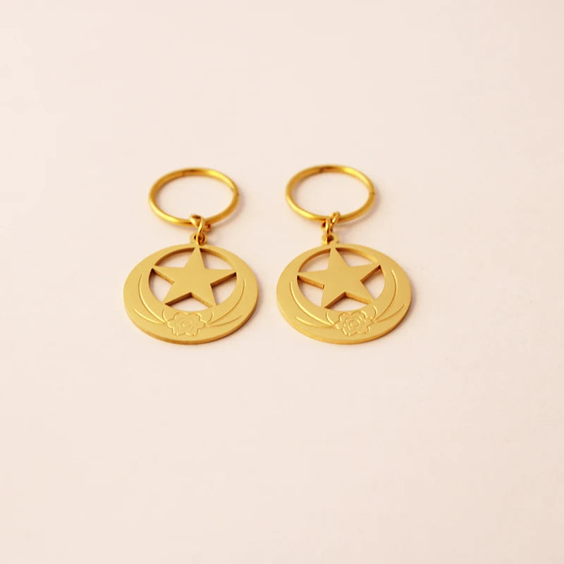 New Zealand Kiribati Hawaii Coconut Tree Shape Earrings for Women Girls Gold Color Stainless Steel Jewelry Gift Pi-Mart