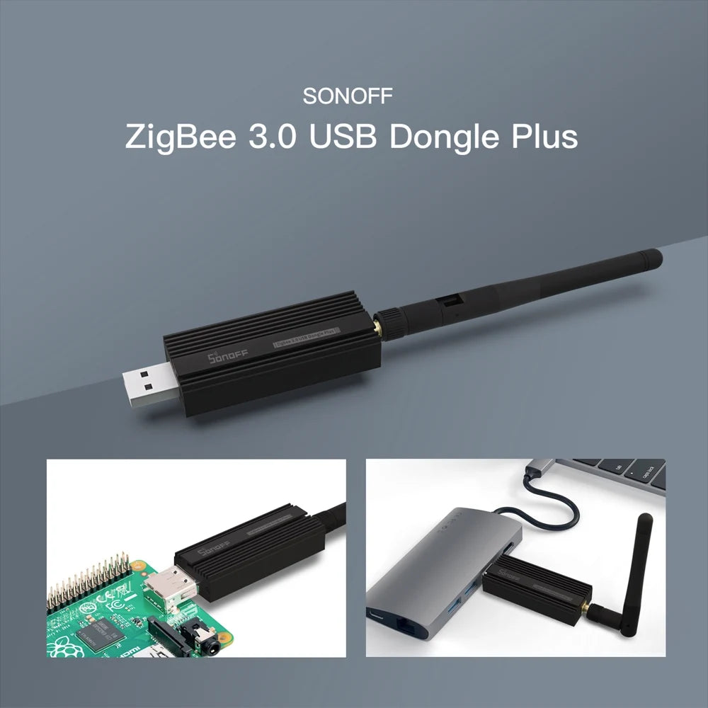 SONOFF ZB Dongle-P Zigbee 3.0 USB Dongle Plus Universal Zigbee Gateway Support via ZHA or Zigbee2MQTT Sonoff Zigbee Series Pi-Mart