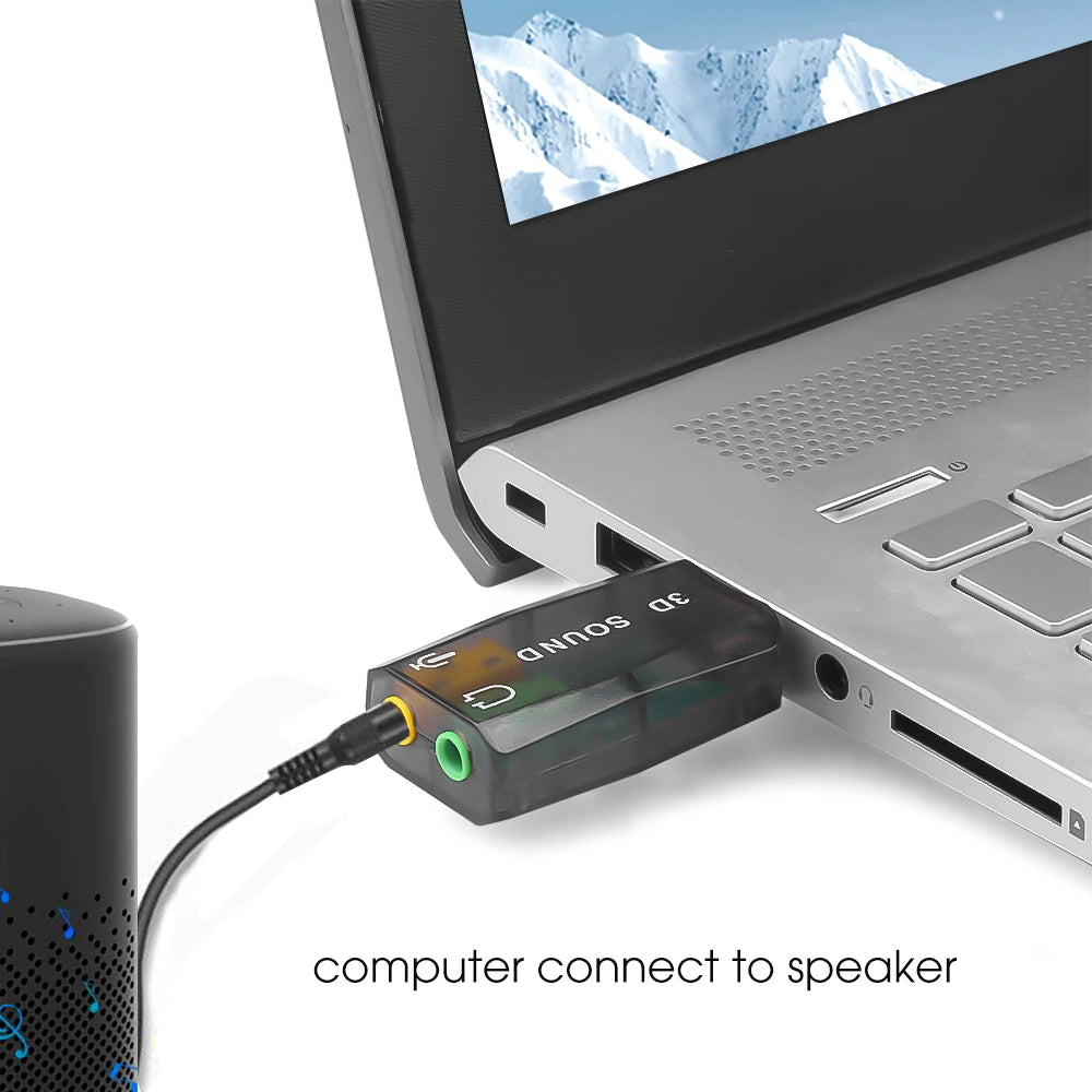 Mini External Usb To 3.5mm Mic Headphone Jack Stereo Headset 3d Sound Card Audio Adapter New Speaker Interface For Laptop Pi-Mart
