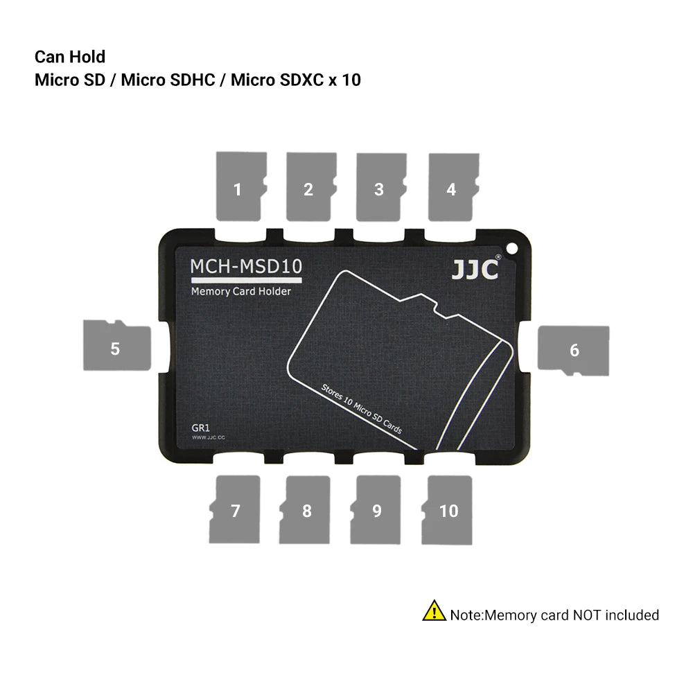 JJC Thin Micro SD Card Holder SD Card Case Wallet Credit Card Size for SD Micro SD TF Cards Hard Shell Camera Photo Accessories Pi-Mart