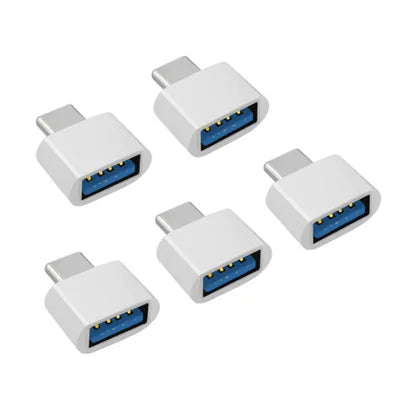 1/5 PCS New Universal Type-C to USB 2.0 OTG Adapter Connector for Mobile Phone USB2.0 Type C OTG Cable Adapter Pi-Mart