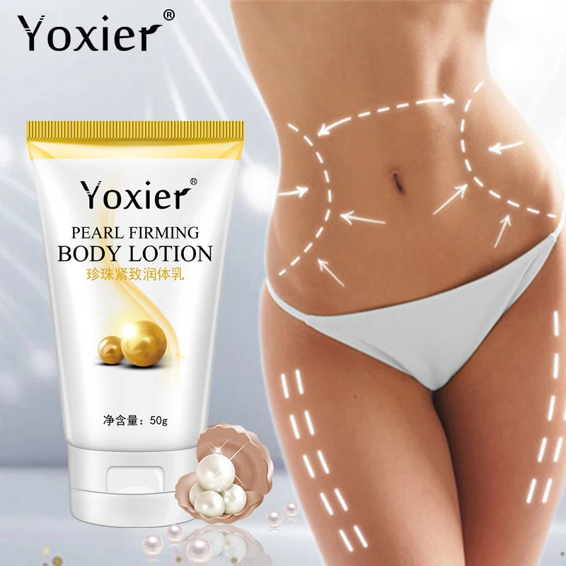 Yoxier Pearl Firming Body Lotion Slimming Cellulite Massage Remove Stretch Marks Cream Treatment Body Skin Care Health Lift Tool Pi-Mart