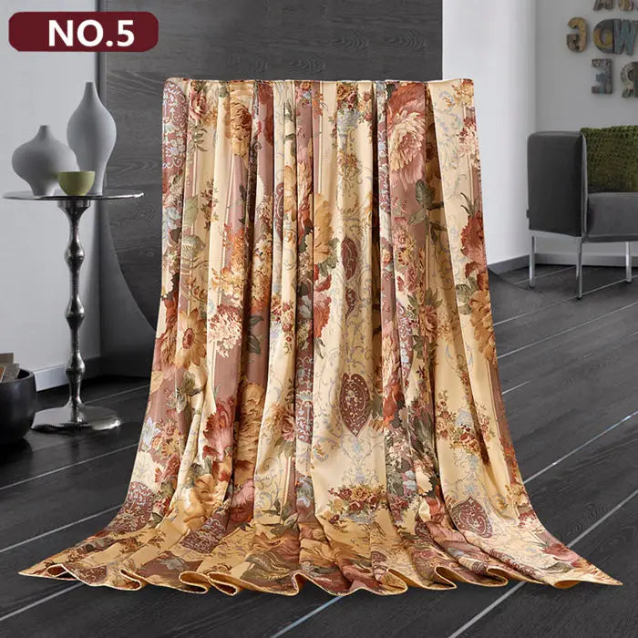 Duvet Cover 1PC Both Sides 100% Mulberry Silk Printed Colors Comfortable Sizes Can Be Customized Pi-Mart