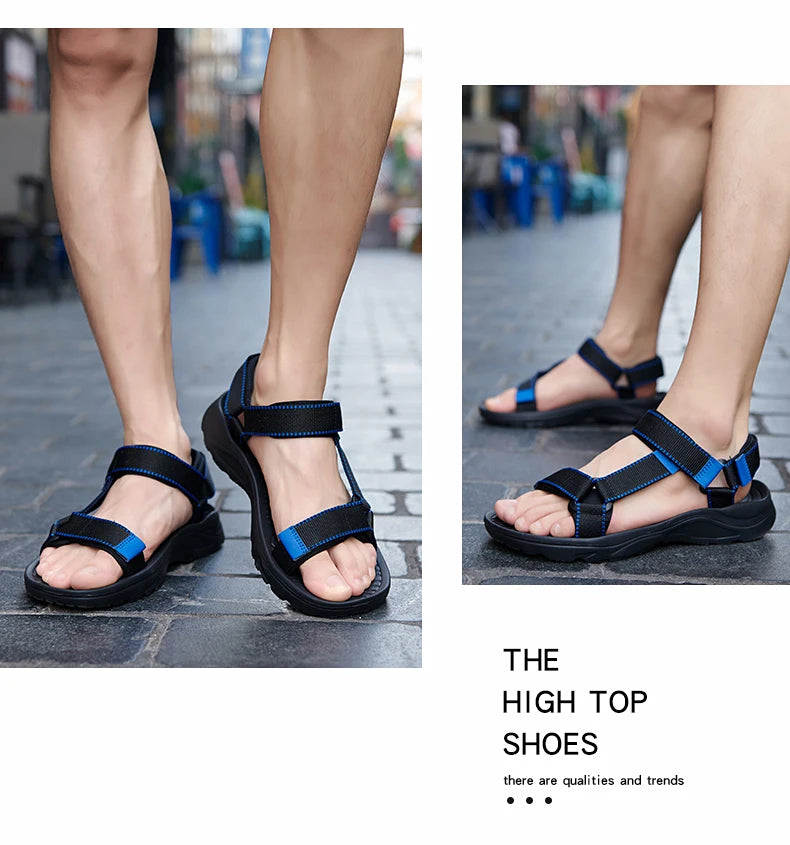2026 New Men Sandals Non-slip Summer Flip Flops High Quality Outdoor Beach Slippers Casual Shoes Cheap Men's shoes Water Shoes Pi-Mart